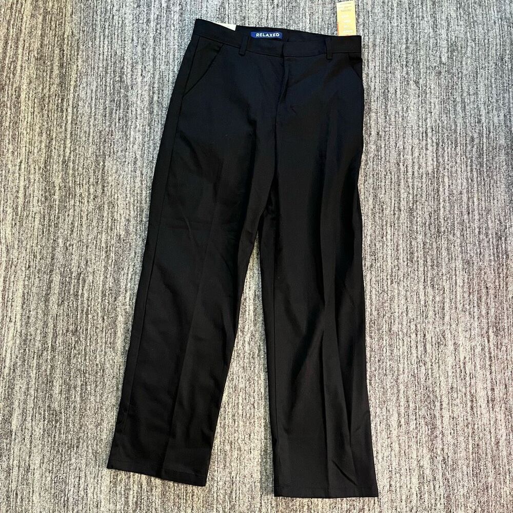 French Toast Boy’s Size 32x32‎ Relaxed Fit Twill School Uniform Pants Black NWT